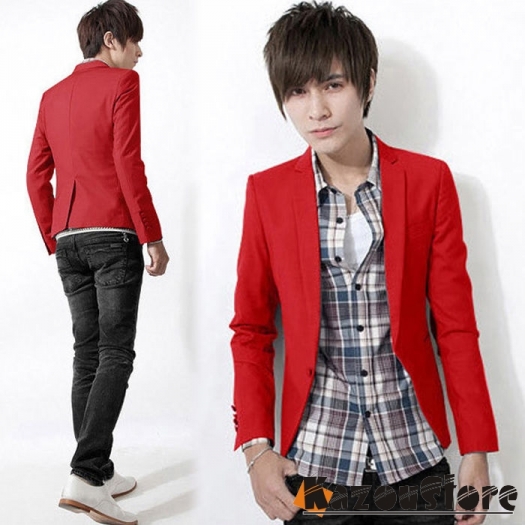 Blazer Pria Merah NBC129