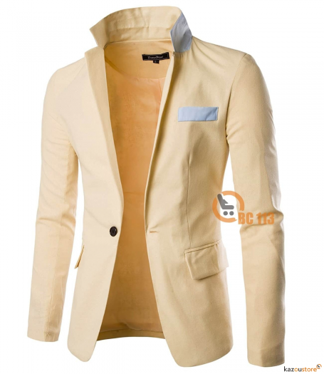 Casual Blazer Pria Slim Fit BC113 | Kuning